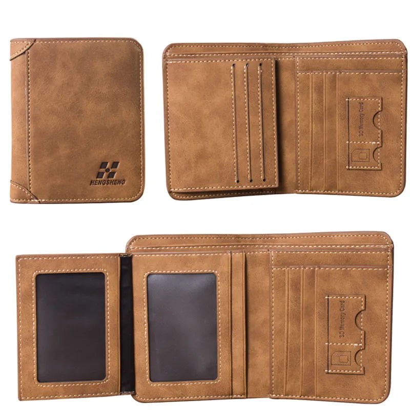 Men's PU Leather Wallet with Card/ID Holder