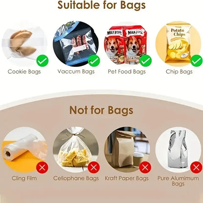 Portable Mini Heat Sealer - Food Bag Closure