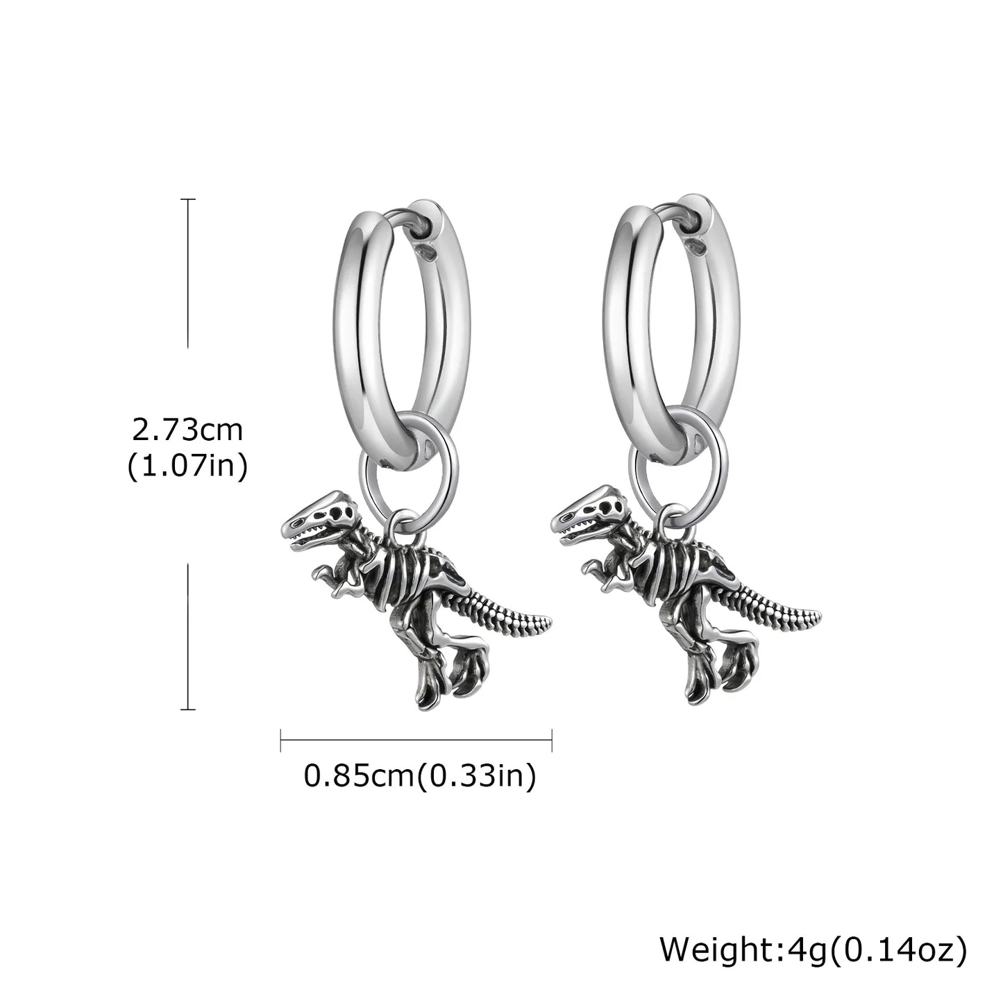 Herren-Ohrstecker-Set aus Edelstahl