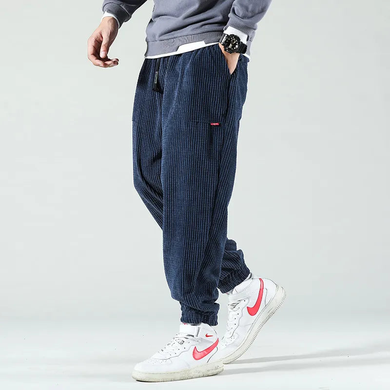 Men Streetwear Casual Fleece Pants