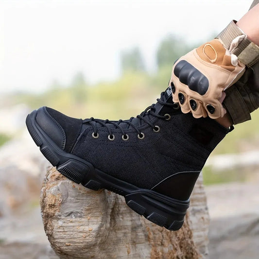 Men Work Safety Shoes - Steel Toe Boots High Top Sneakers