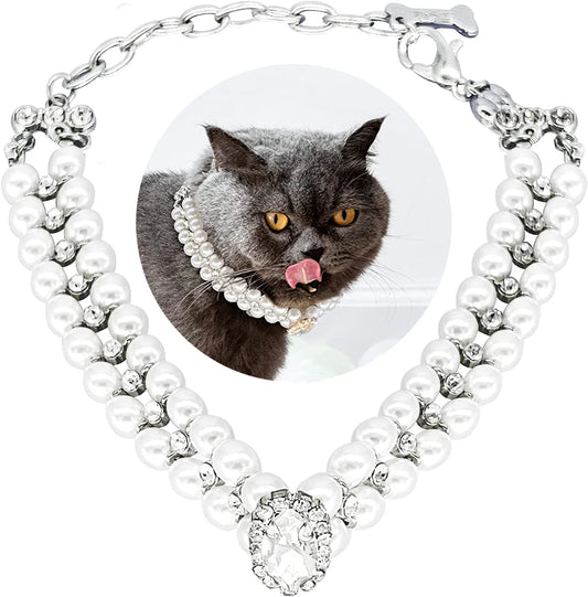 Collier ajustable chatons colorés - Collier pour chat en perles