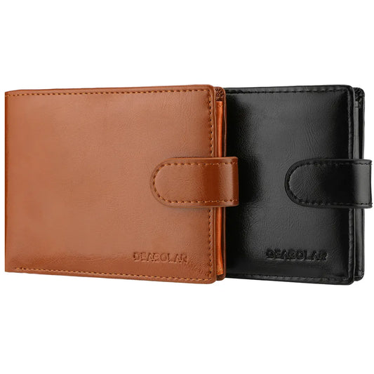 Men's Leather Wallet with Multiple Card Slots