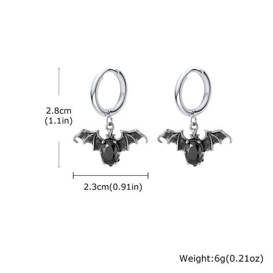 Ensemble de boucles d'oreilles à tige en acier inoxydable pour hommes