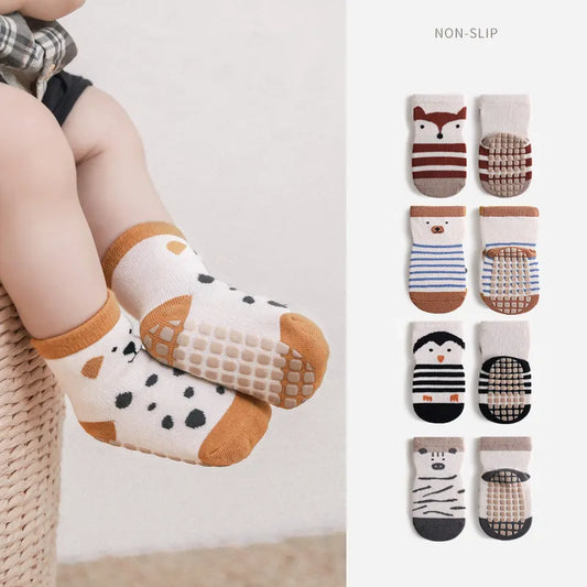 Summer Anti-Slip Animal Print Baby Socks