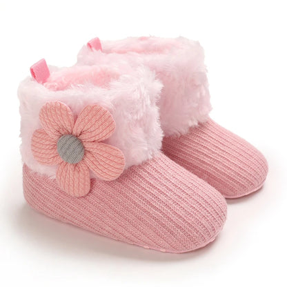 Autumn Pink Warm Baby Shoes