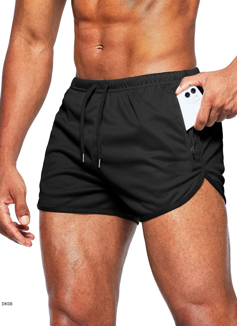 Men's Summer Fitness Mesh Gym Sport Shorts