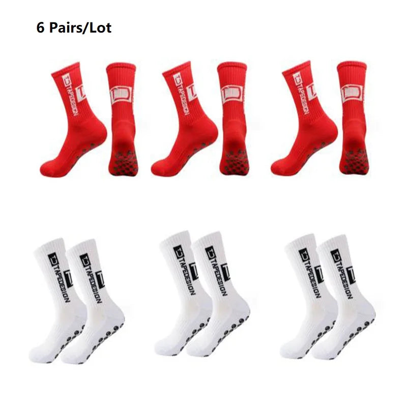 Unisex Anti-Slip Sports Mid Calf Socks