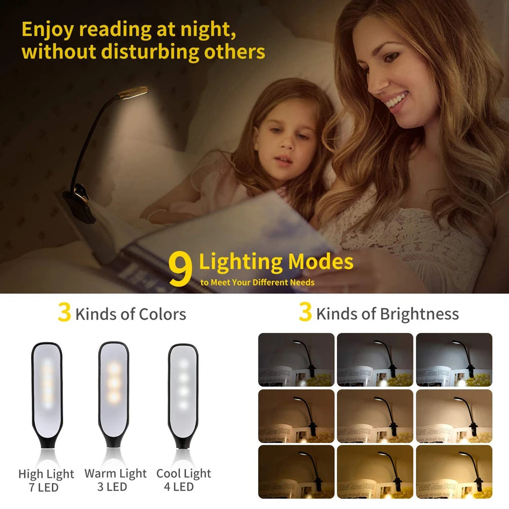 USB Rechargeable LED Book Light