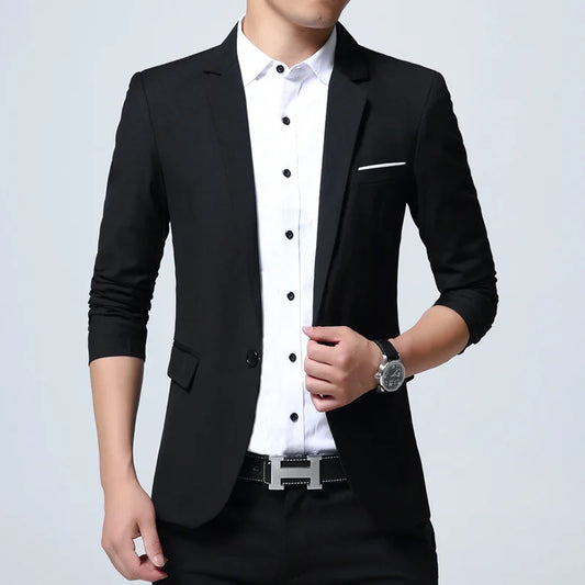 Men's Smart Casual Slim Fit Wedding Suit Blazer