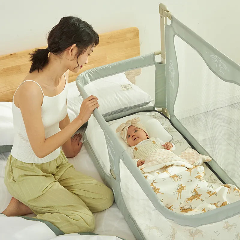 Simple and Lightweight Dual-use Comfortable Toddler Baby Bed