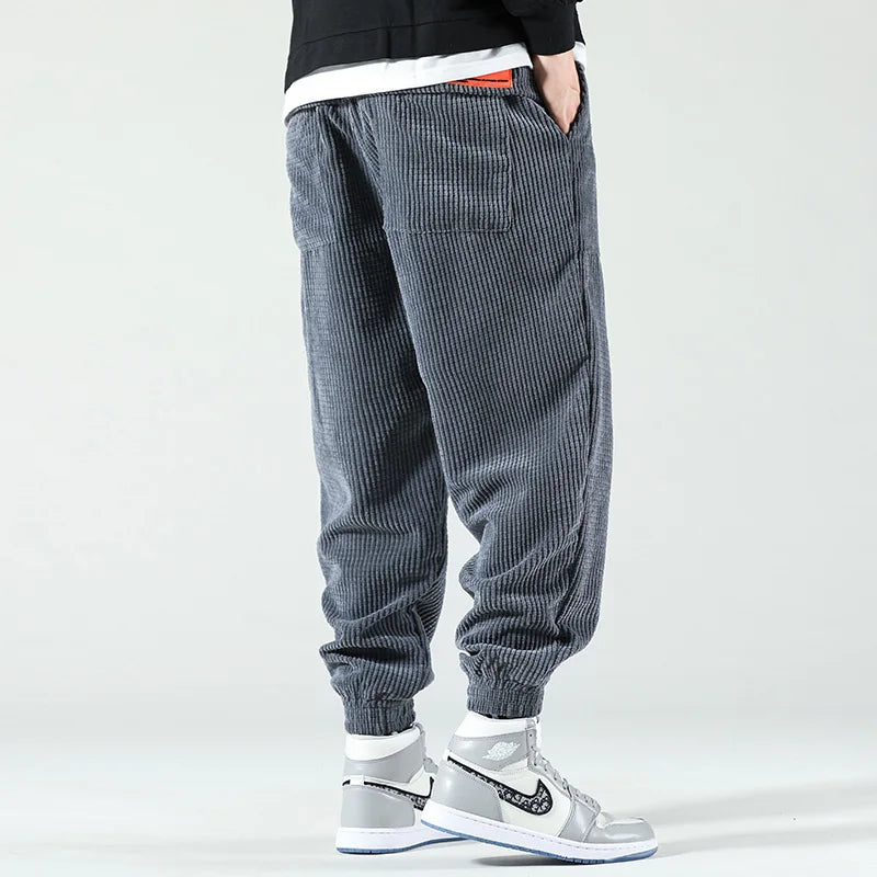 Men Streetwear Casual Fleece Pants