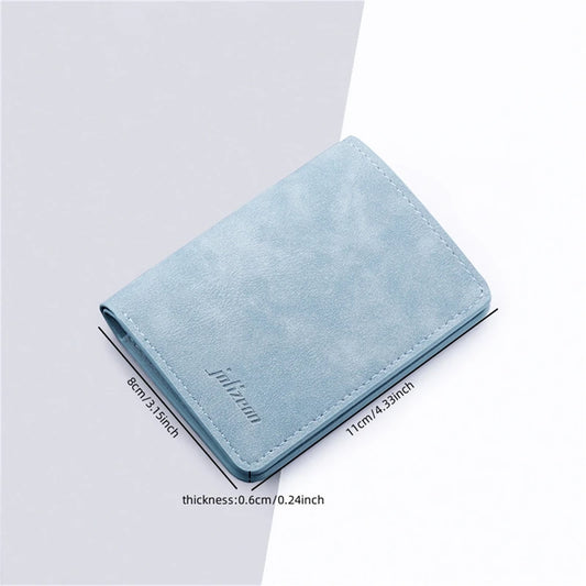 Men's Ultralight Mini Thin PU Leather Wallet