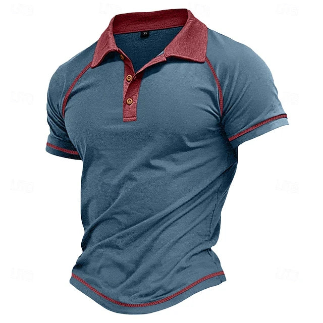 Men's Summer Oversized Simple Polo Shirt