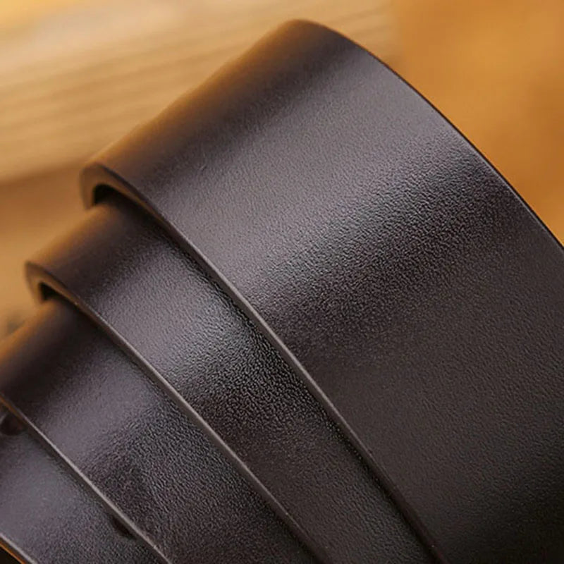 Men's Genuine Leather Buckle Belt