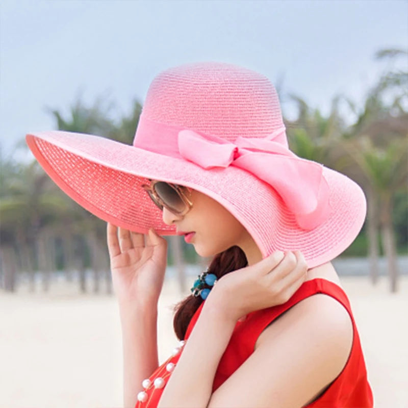 Women Summer Beach Travel Straw Hat