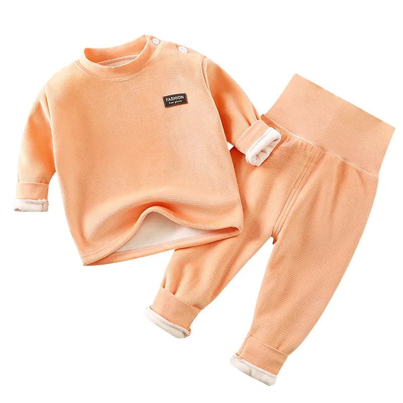 Warm underwear set for babies baby casual clothes
