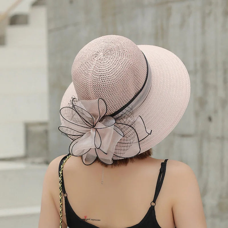 Sun Protection Flower Hat For Women
