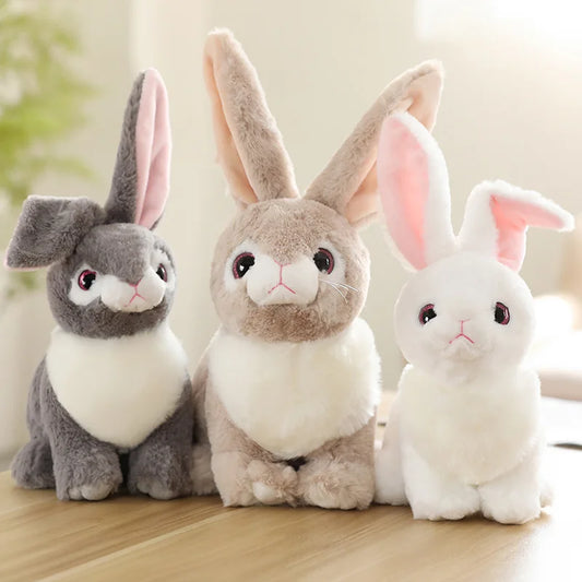 Realistic Simulation Rabbit Plush Toy – Cute Soft Easter Bunny Stuffed Animal