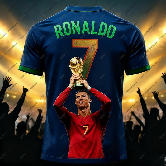 Men's Shiny Breathable Football Jersey T Shirt