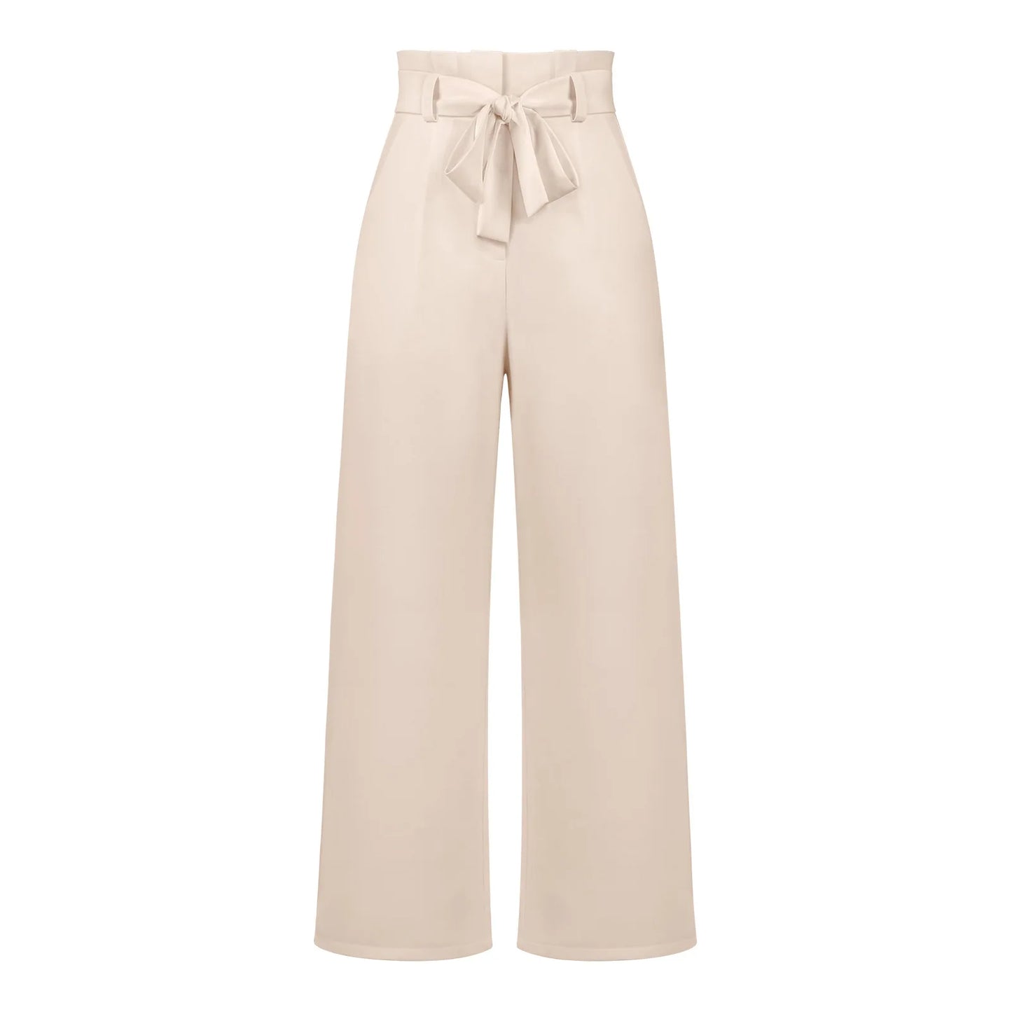 Women's Wide Leg Y2k Trousers - Elastic Waist Long Pants