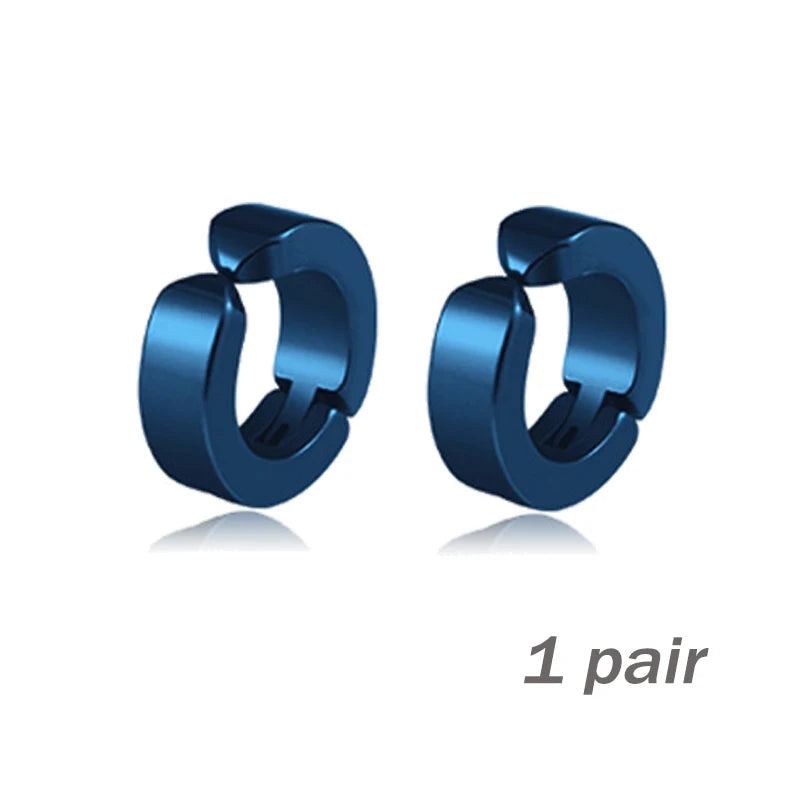Non-Piercing Clip-On Titanium Steel Magnetic Stud Earrings