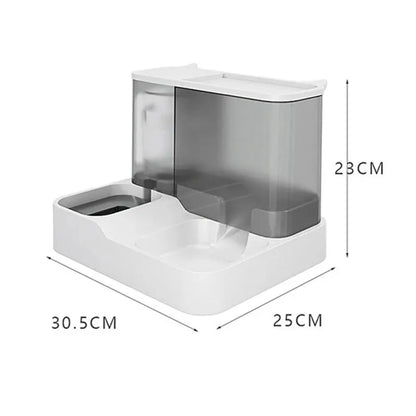 Large Capacity Automatic Cat Food Dispenser - Wet and Dry Separation Pet Food Storage