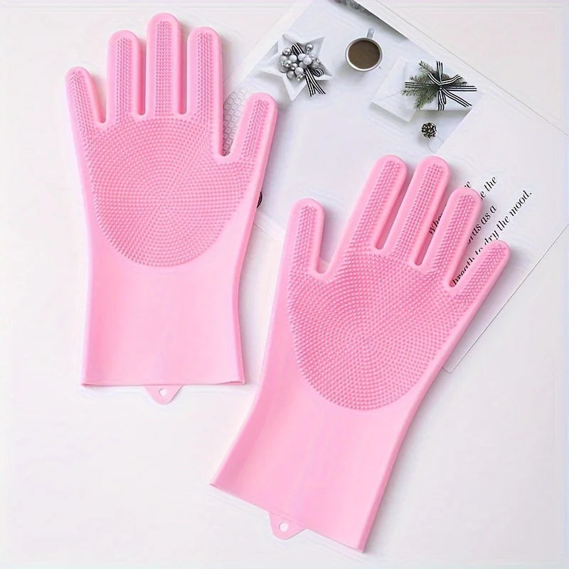 Thick Anti-Scratch Dog Grooming Glove For Bathing