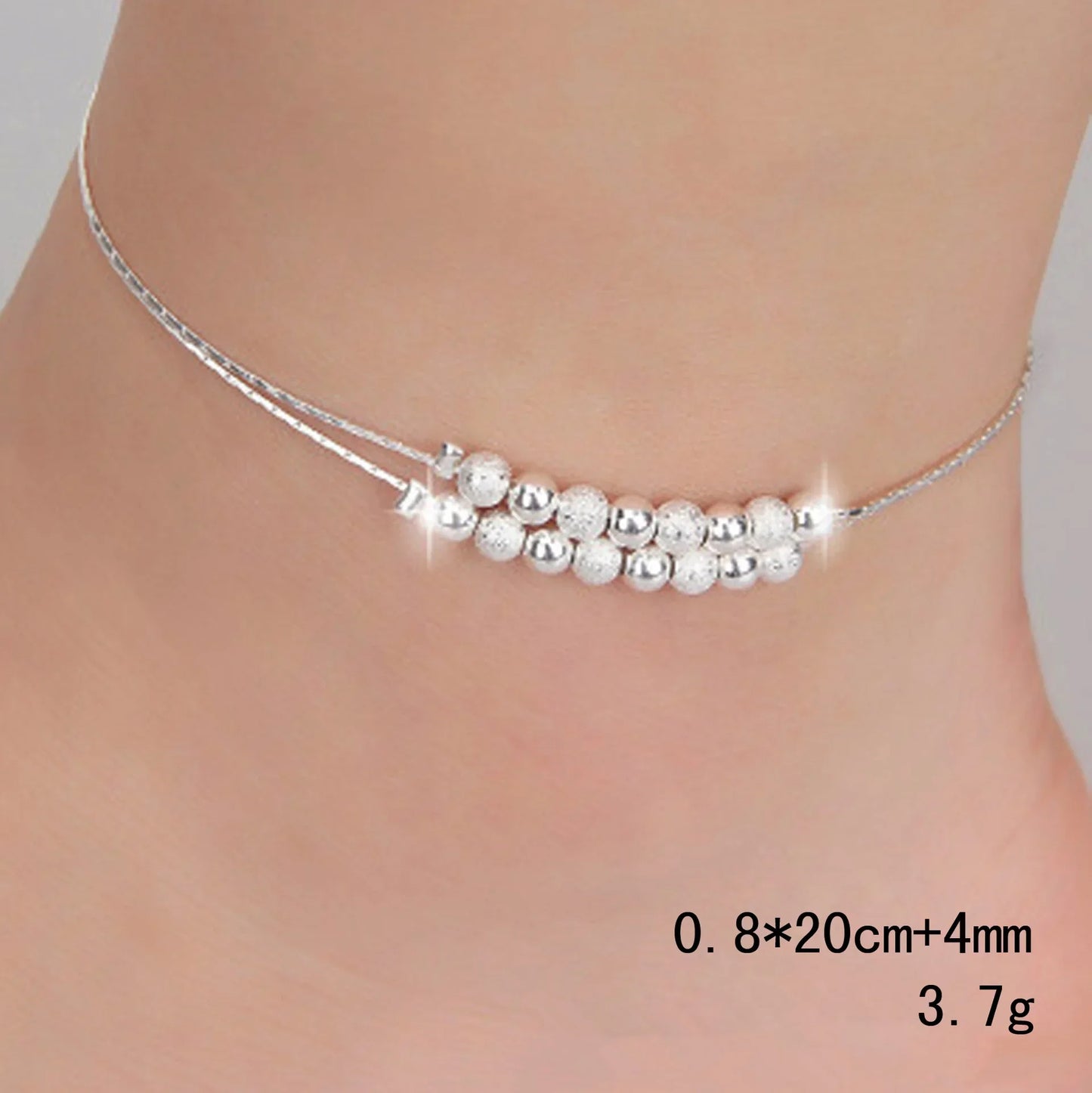 Thin Stamped Anklet