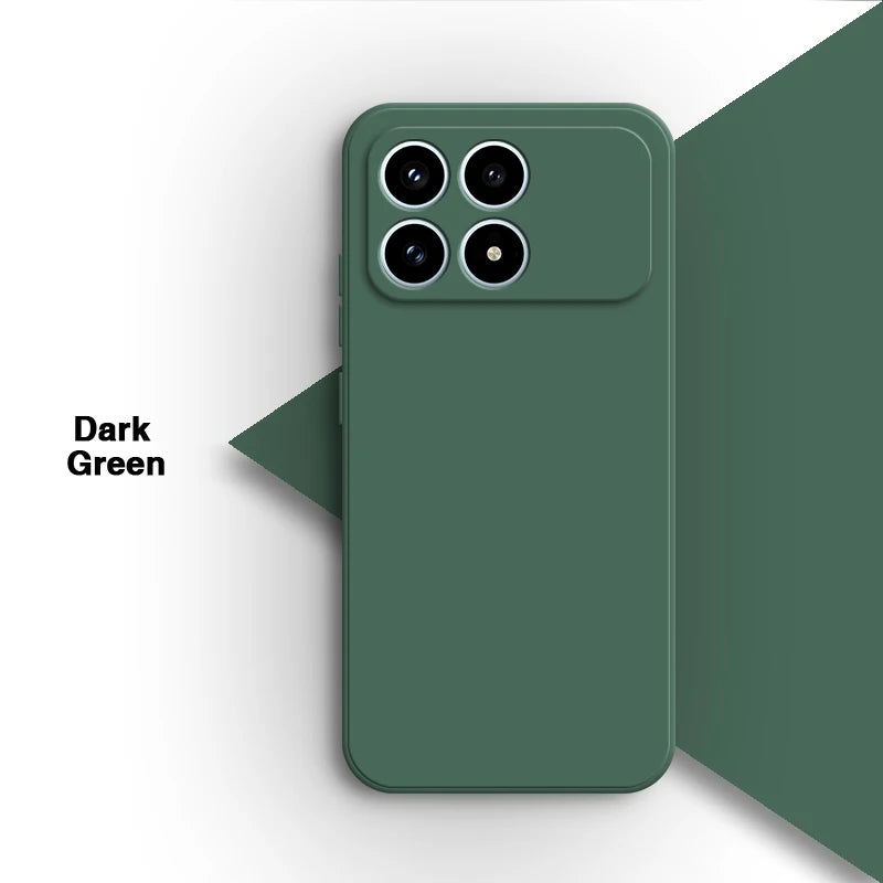 Ultra Solid Color Square Liquid Bumper Phone Case