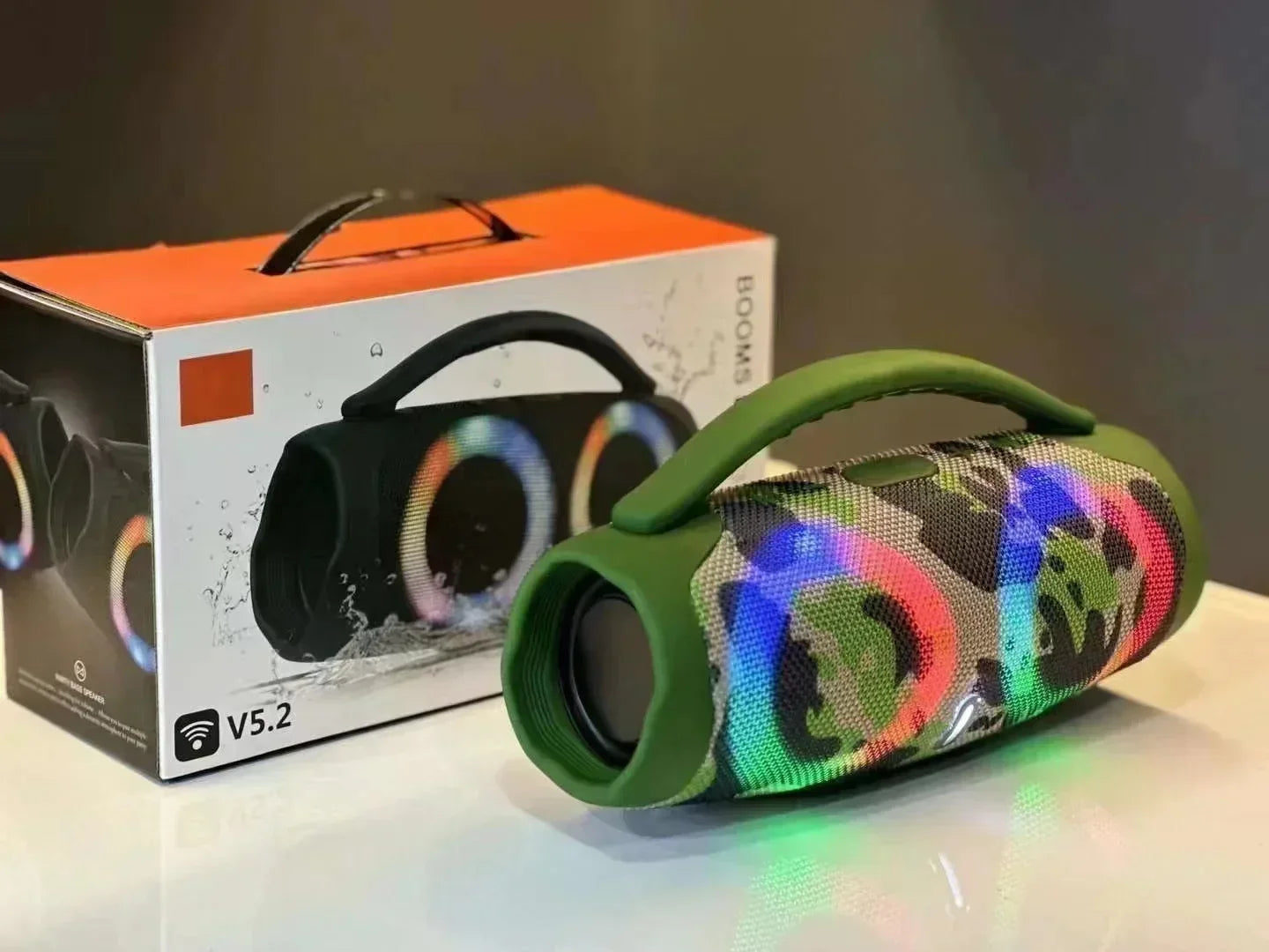 Waterproof RGB Lights Wireless Surround Sound Speaker