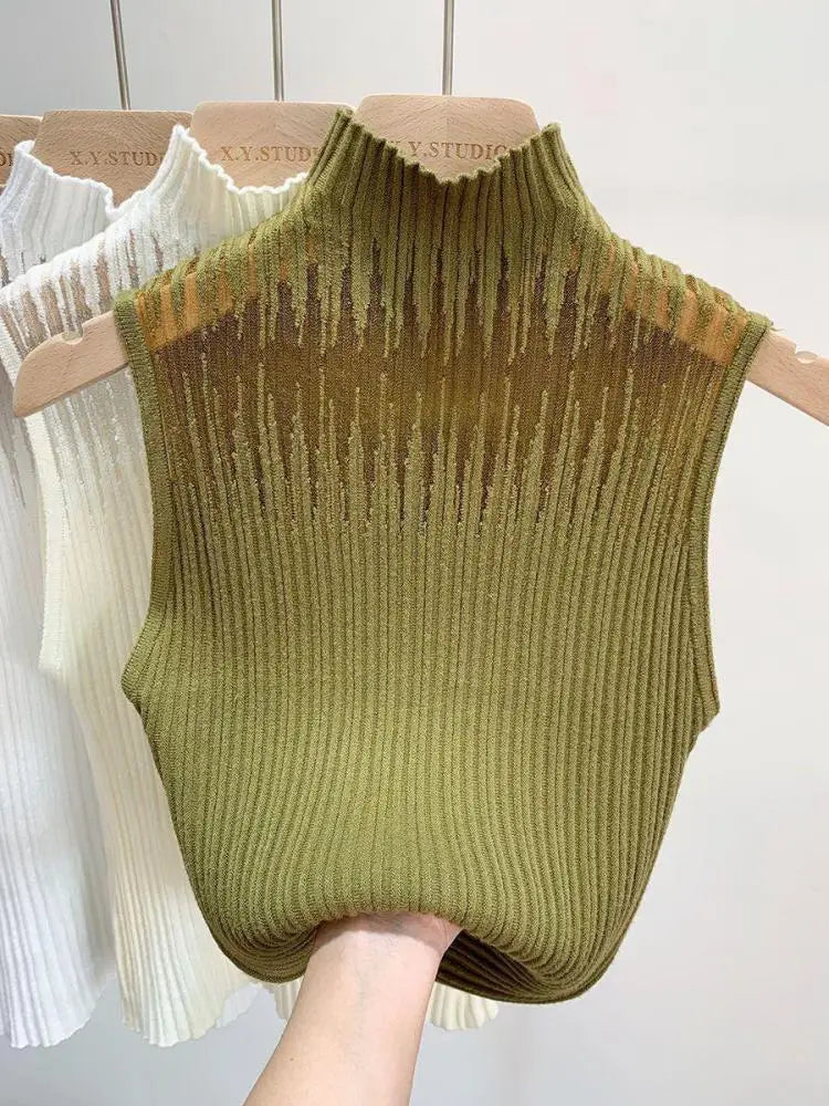 sleeveless turtleneck