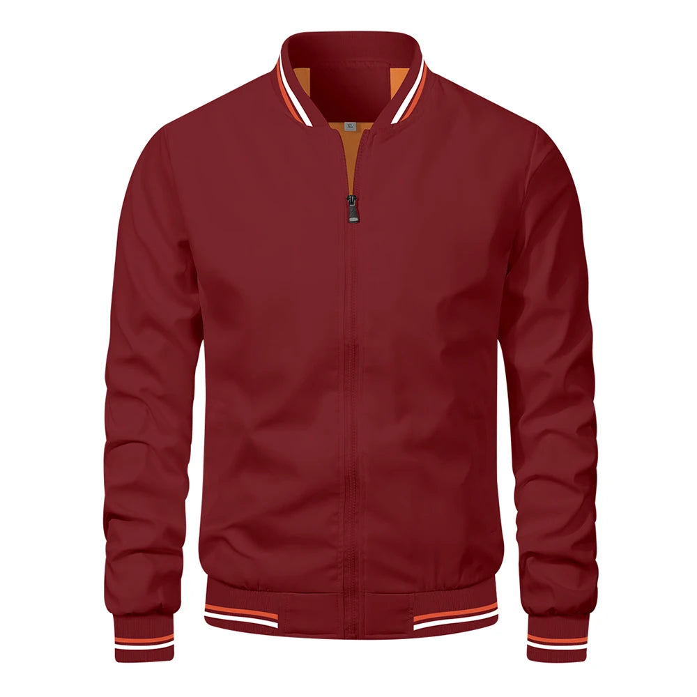 Men's Baseball Bomber Jacket Outerwear