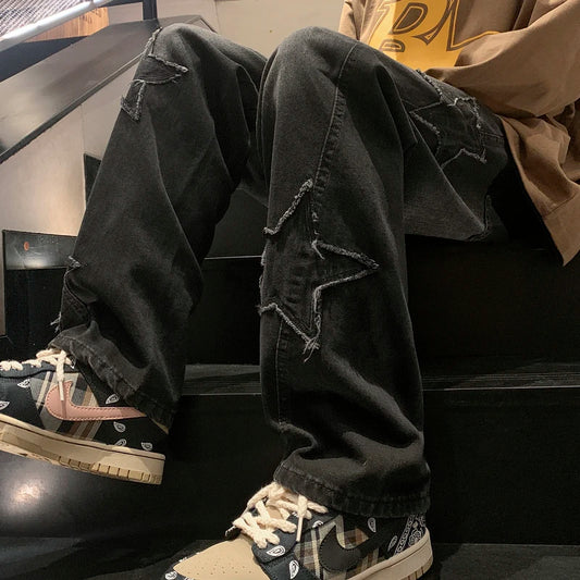 jeans with embroidery