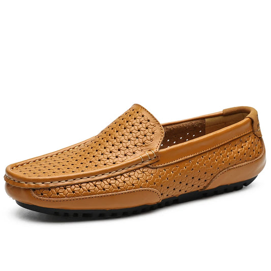 mens leather loafers