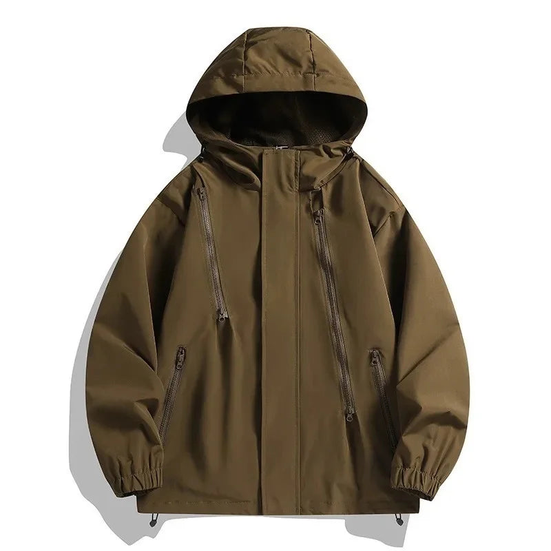 Men's Bomber Zip-Up Windbreaker Set