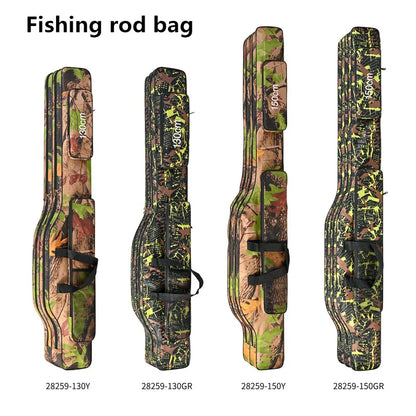 1.3m/1.5m Foldable Double-Layer Fishing Bag - Outdoor Rod Storage Kit
