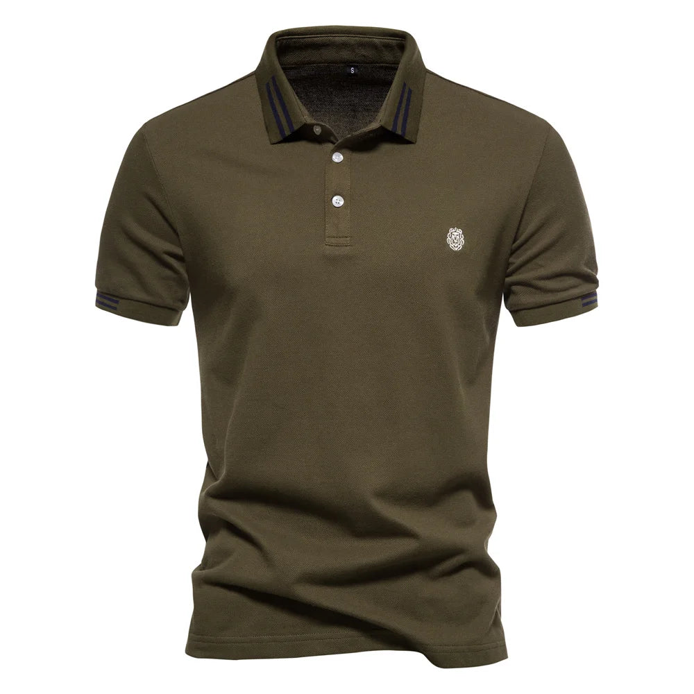 AIOPEON 100% Cotton Polo Shirt
