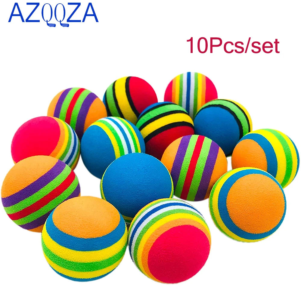 10PCS Foam Sponge Practice Golf Balls - Indoor/Outdoor
