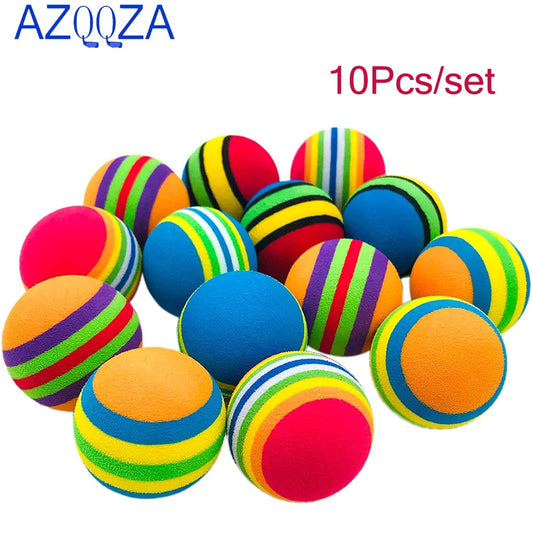 10PCS Foam Sponge Practice Golf Balls - Indoor/Outdoor
