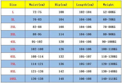 10XL Summer Casual Pants

