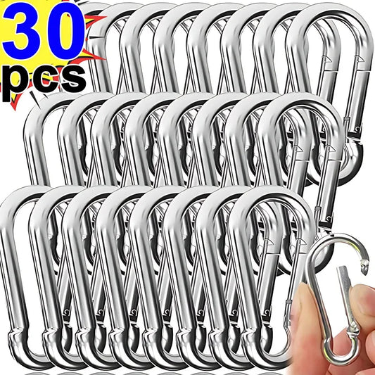 10/20/30Pcs Mini Aluminum Custom Carabiner Keychain