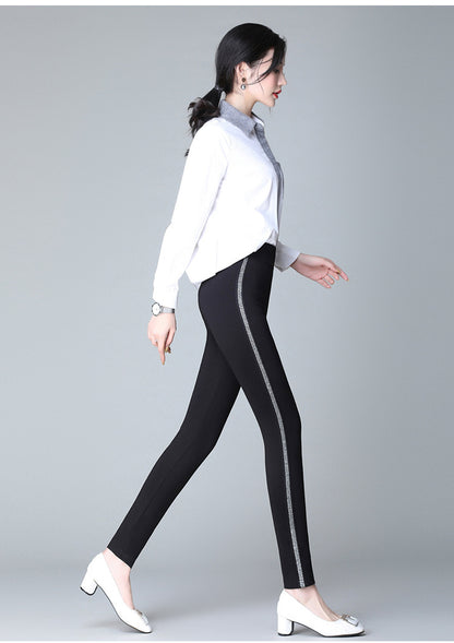 White Side Feet Harem Loose Guard Women Pants