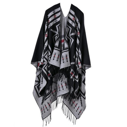 Split shawl scarf