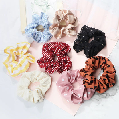 16 Pcs/Set Solid Color Bowknot Hairclips Girls Cute Print Hair Safe Clips