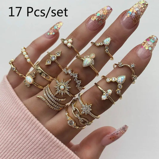 17-piece ring set

