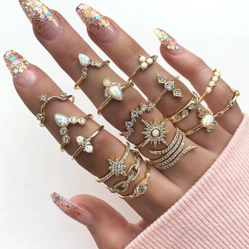 17-piece ring set

