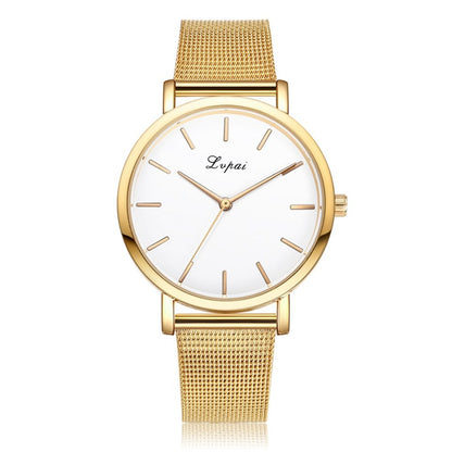 Women Silver & Gold Stainless-steel Watch