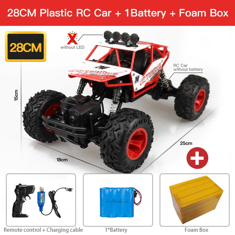 1:16 Scale 4WD RC Car with LED Lights