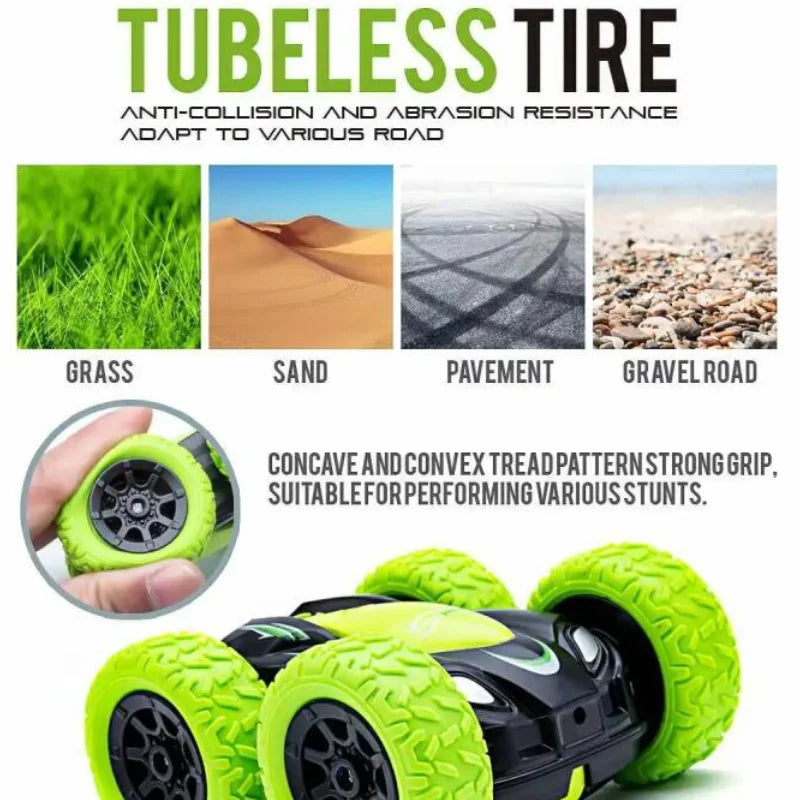 2.4GHz Double-Sided Remote Control Mini RC Stunt Car